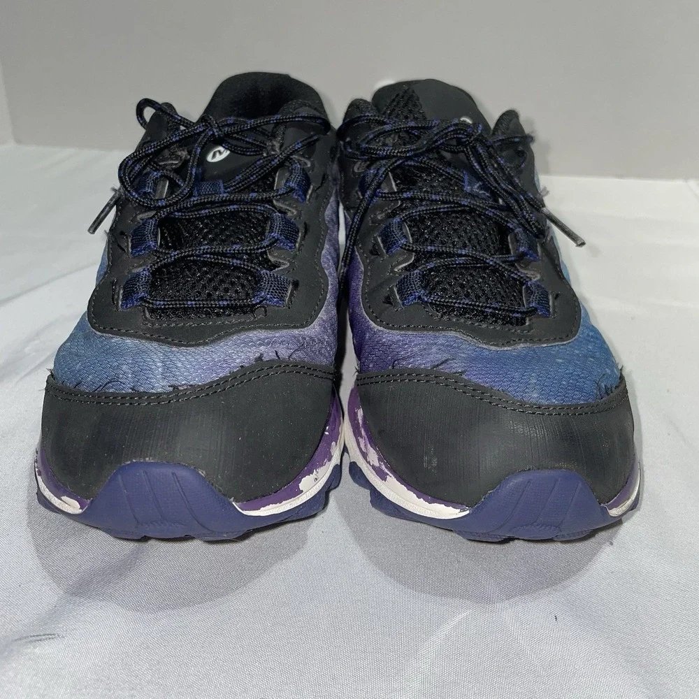 Merrell Moab Speed Shoes Youth Size 5‎ Blue Black Athletic Hiking Sneakers